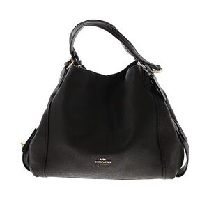 Coach Dark Gray Pebbled Leather Tote